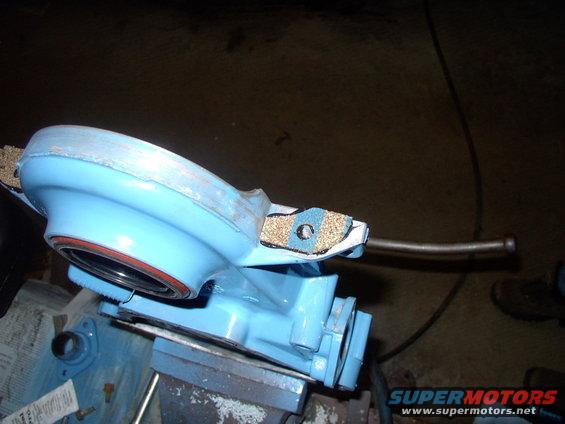 A tip when re-installing the TC cover is glue the little oil pan cork corner gaskets onto the TC cover FIRST. That way they won't wander around on you during install. 