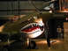 1972 Ford Ranchero - This Curtiss P-40 Warhawk, famous for its shark mouth nose art, is displayed indoors.
