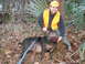 1992 Ford C-350 (Centurion Conversions) - A hunter poses with a wild hog and rifle in a wooded area. The Supermotors.net logo is in the lower right corner.
