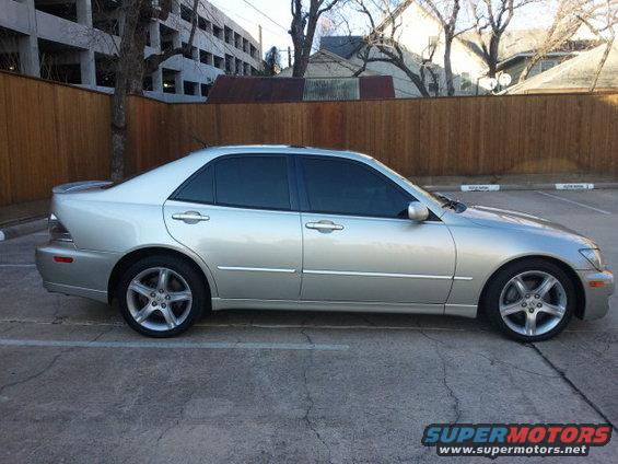 Silver sedan side view
