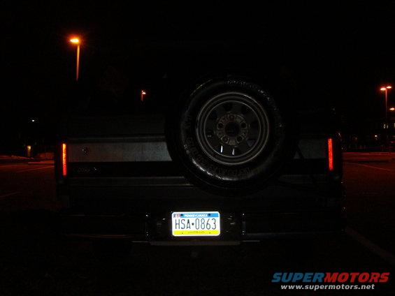 1991 Ford Bronco rear view with spare tire and license plate HSA-0863
