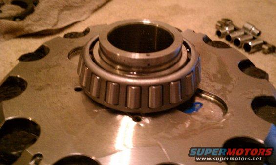 Differential bearing on metal plate with socket set in background