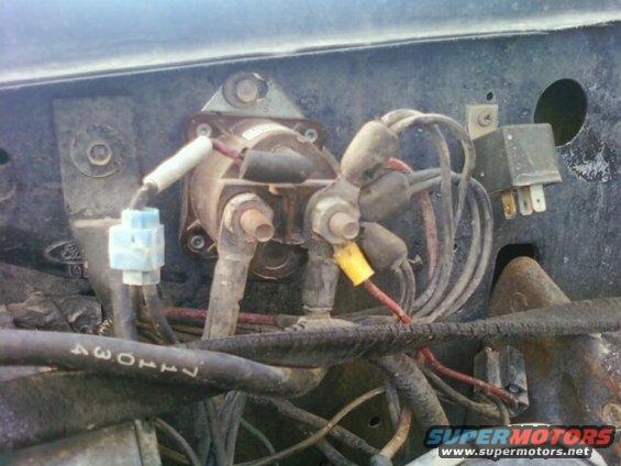 Old starter solenoid switch.