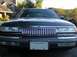 1992 Mercury Grand Marquis - Front view of a 1992 Mercury Grand Marquis, its distinctive chrome grille and California license plate.