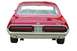 1968 Mercury Cougar - Rear view of a red 1968 Mercury Cougar, its distinctive full-width taillights and dual exhaust pipes.