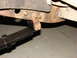 1971 International School Bus - This photo shows a close-up of a vehicle's leaf spring suspension system.
