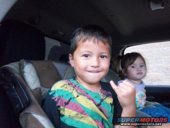 My nephew Keola and Anas kids, Pono and Tita.