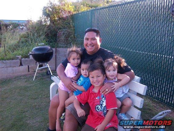 Me and da Maui Power Rangers from left Roxy Love, Isaac, Pono and Tita.