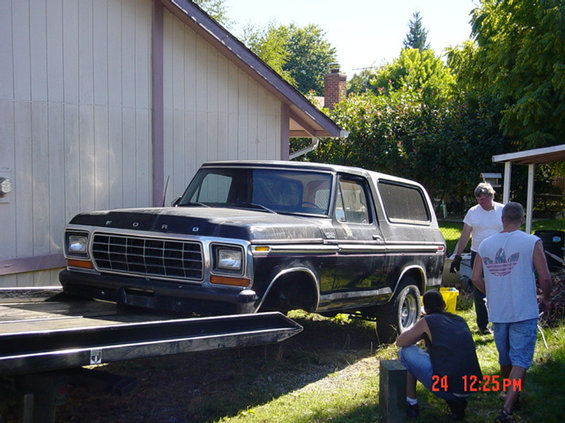 Lifting it to put stands under it