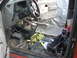 1992 Ford Ranger - Vehicle interior disassembled, showing exposed wiring and components on the floor.