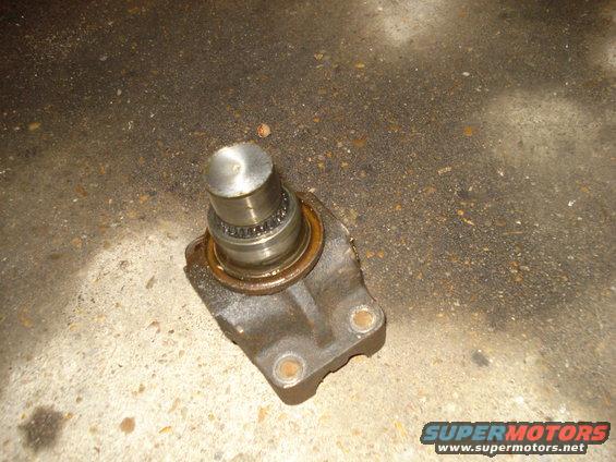 Metal wheel bearing hub assembly with ball bearings and a flange with two bolt holes