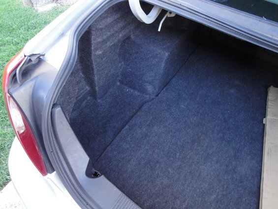 Trunk interior of a 2003 Ford Taurus