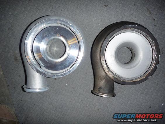 Hybrid and stock back side compressor comparison