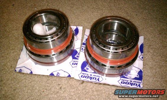 Two Yukon Gear & Axle wheel bearings on packaging