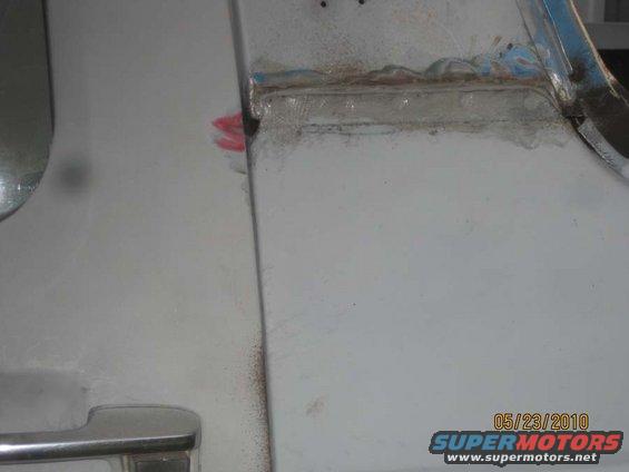 rosies-quarters-002a.jpg I never liked the seam showing between the 1/4 panel and cab so I bent the flanges strait and overlaped them.