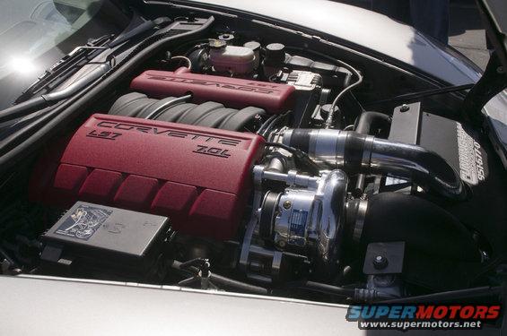 Corvette LS7 7.0L engine with supercharger