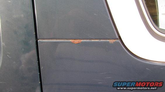 Drivers side near top