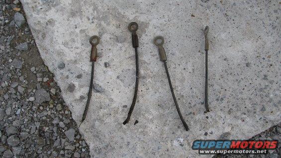 Tailgate Cable rusted to the point they broke.
