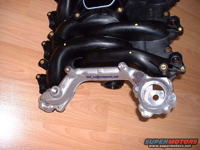 PI intake with aluminum cross-over.