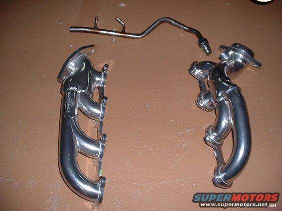 Ford Racing shorty headers with a custom EGR tube.