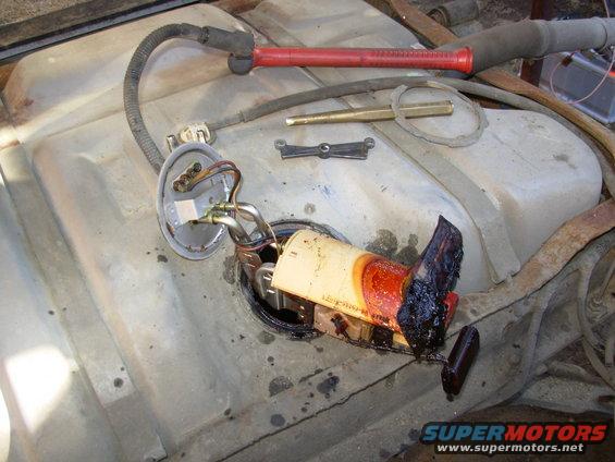 69rear.jpg The back tank was just as bad as the front.  6 years is too long for gas to sit.  I burned both tanks in a LARGE bonfire to clean them before disposal.

For more info, read these captions:

[url=https://www.supermotors.net/registry/2742/12737-4][img]https://www.supermotors.net/getfile/72010/thumbnail/j-3.jpg[/img][/url]. [url=https://www.supermotors.net/registry/2742/77131-4][img]https://www.supermotors.net/getfile/875334/thumbnail/fuellevel11.jpg[/img][/url] . [url=https://www.supermotors.net/registry/media/724794][img]https://www.supermotors.net/getfile/724794/thumbnail/fuellevelsender.jpg[/img][/url] . [url=https://www.supermotors.net/registry/media/768511][img]https://www.supermotors.net/getfile/768511/thumbnail/55fuelfloat.jpg[/img][/url] . [url=https://www.supermotors.net/registry/media/198446][img]https://www.supermotors.net/getfile/198446/thumbnail/gastank2.jpg[/img][/url]