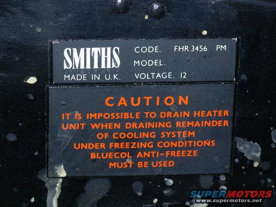 Heater Box Tag