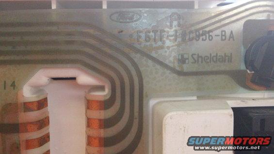 Circuit board with Ford logo and part number F6TF-1C956-BA