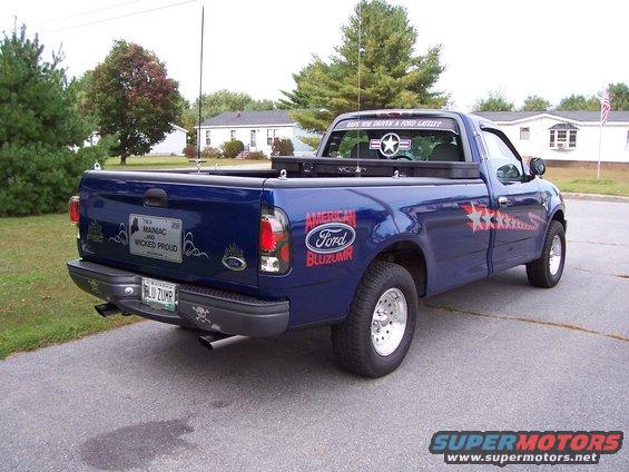 Rear passenger side view fully customized.