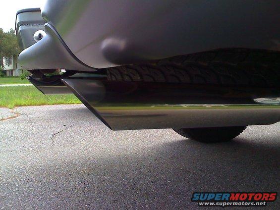 Dual exhaust and stainless steel tip done at Midas.