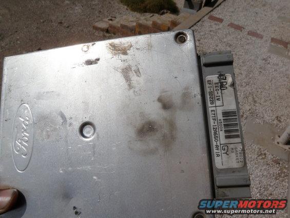 Ford EEC-IV engine control module with part number ET7F-12A650-AY1A