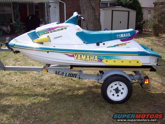 1996 Yamaha RA760 WaveRaider 2-P jet ski on a Sea Lion trailer