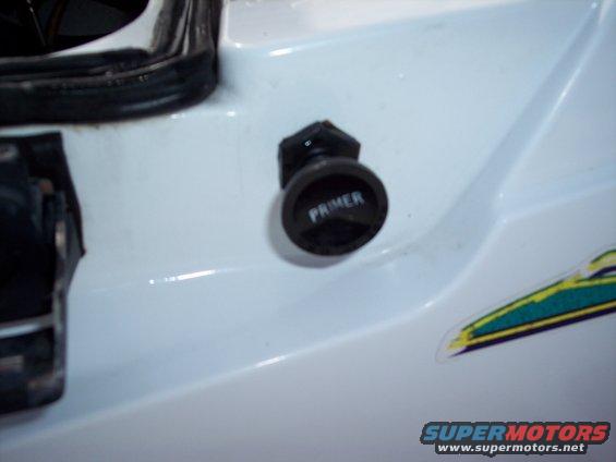 Primer button on a personal watercraft