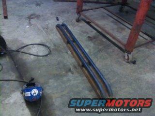 pair of tubular rock sliders, possibly for a truck or SUV