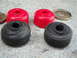 2003 Ford Taurus - Comparison of old rubber and new polyurethane suspension bushings.