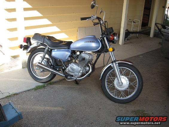 1979 Honda CM185T Twinstar motorcycle parked outside