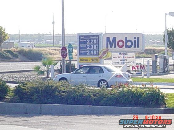Check out those California gas prices near Coalinga, CA.