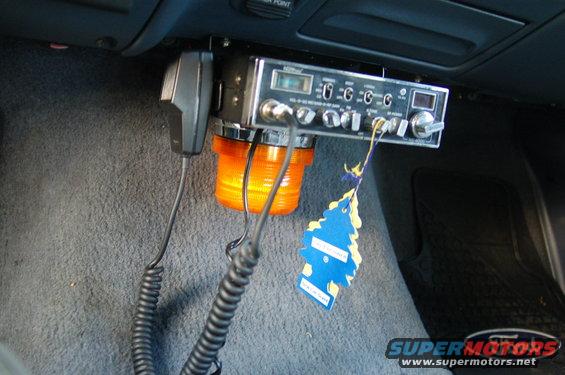 CB, smelly trees, orange magnet mount light