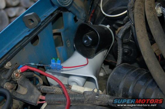 Alarm speaker mounting the CB PA