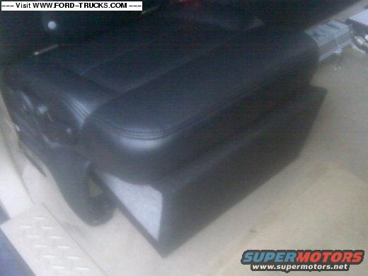 Custom built sub box for jump seat