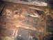 1973 Ford Ranchero - The undercarriage of a vehicle shows significant rust and deterioration, obscuring any specific details.