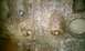 1994 Ford F-250 - This is a close-up view of an engine's cylinder head, showing three of its valve openings.