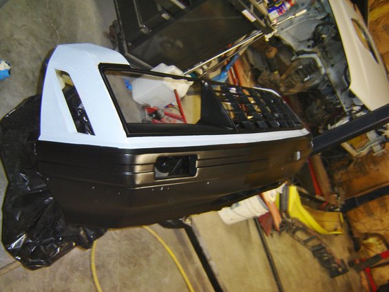 unmasked. now touch up a little over spray and re masked to shoot the yellow