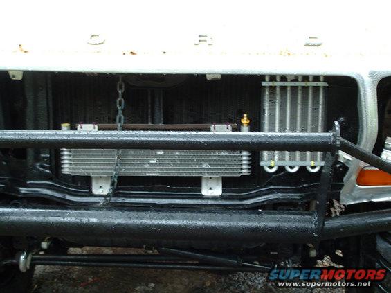 the coolers. tranny left & p/s right