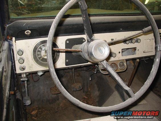 raes-bronco-paint-027.jpg This truck (was a mud truck) had very little rust but was deteriorating from lack of use. Dash was in decent shape