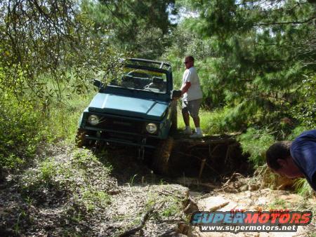 Stock Samari with Swampers.  The little thing was tearing it up.