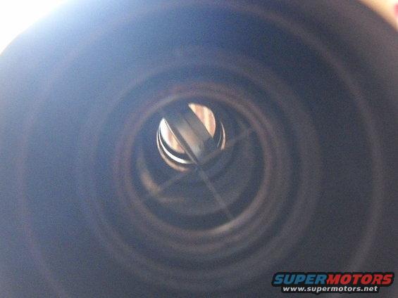 Interior view of an exhaust pipe