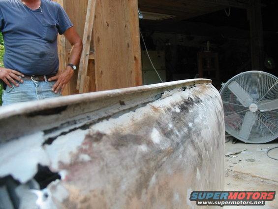 two days and finally got all that bondo out. 
