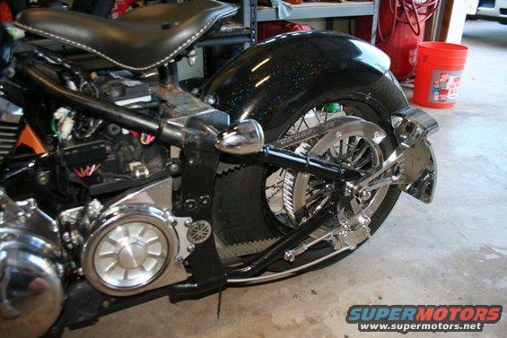 mods-(7).jpg The rear set up is pretty unique.  Not many bikes run these, but I love the look.  It's called a Brakester kit and I spent about $350 on it.  The usually go for a lot more, but I did shopping around on eBay and got it for a deal.