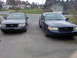 2002 Ford Crown Victoria - Two Ford Crown Victorias are parked in front of houses, showing their front ends.