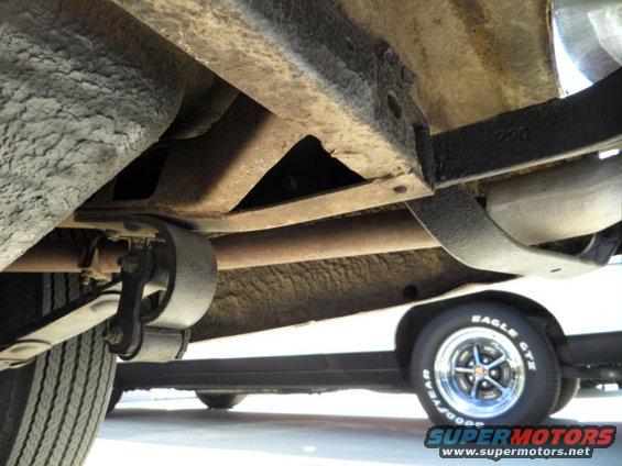 Undercarriage view with spare tire and Goodyear Eagle GT wheel
